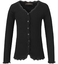 Rosemunde Cardigan - Silk/Cotton - Rib - Black Rosemunde Cardigan - Silk/Cotton - Rib - Black