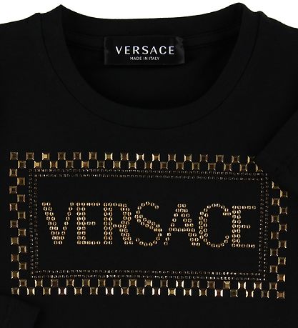 Versace Blouse - Zwart m. Klinknagels Versace Blouse - Zwart m. Klinknagels