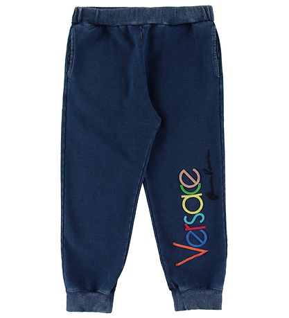 Versace Joggingbuxur - Blár M. Lógó Versace Joggingbuxur - Blár M. Lógó