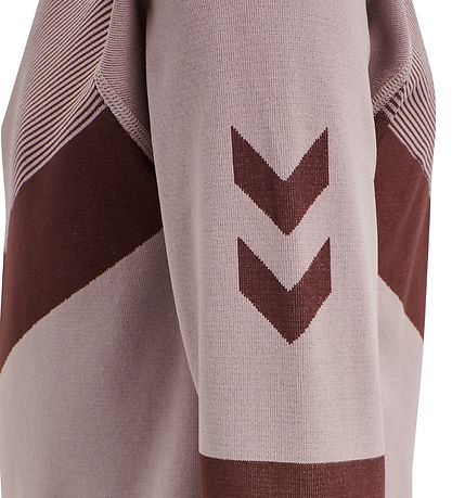 Hummel Long Sleeve Top - HMLKith - Cropped - Rose/Bordeaux