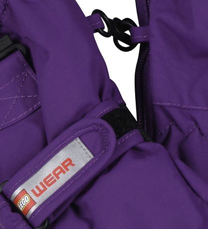 Moufles LEGO® Wear - LWAripo - Violet av. Fermeture éclair