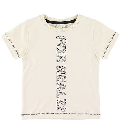 En Fant T-Shirt - Cream m. Tekst
