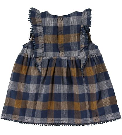 Mini A Ture Dress - April - Black Iris Blue