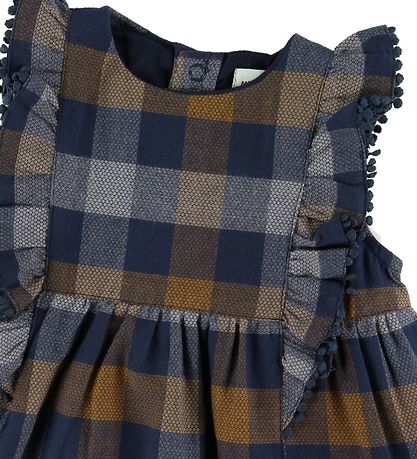 Mini A Ture Dress - April - Black Iris Blue