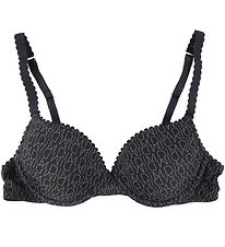 DIM Bra W. Hanger - Microfiber - Black w. Logo DIM Bra W. Hanger - Microfiber - Black w. Logo