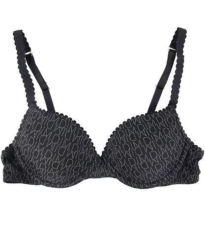 DIM Bra W. Hanger - Microfiber - Black w. Logo DIM Bra W. Hanger - Microfiber - Black w. Logo