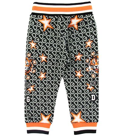 Pantalon de Jogging Dolce & Gabbana - Gris Charbon av. Imprimé Pantalon de Jogging Dolce & Gabbana - Gris Charbon av. Imprimé