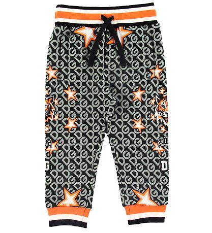 Pantalon de Jogging Dolce & Gabbana - Gris Charbon av. Imprimé Pantalon de Jogging Dolce & Gabbana - Gris Charbon av. Imprimé