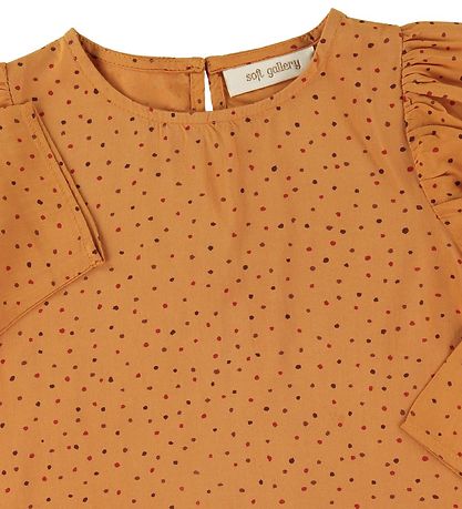 Soft Gallery Pullover - Gaelle - Orange m. Punkte Soft Gallery Pullover - Gaelle - Orange m. Punkte