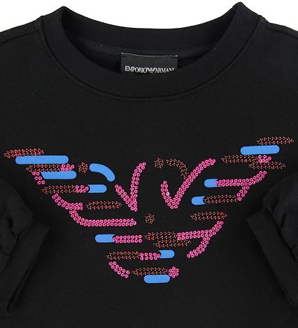 Emporio Armani Sweatshirt - Black w. Sequins
