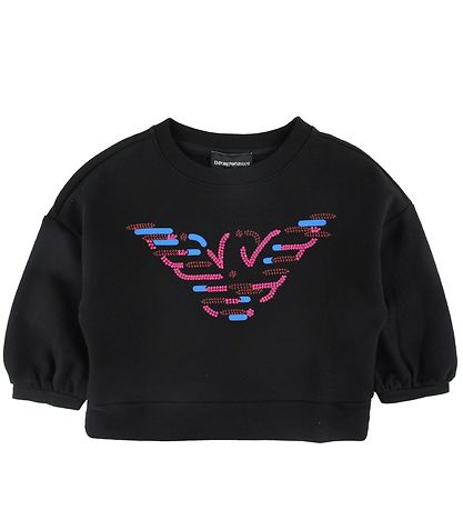 Emporio Armani Sweatshirt - Black w. Sequins