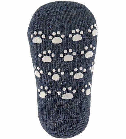 Joha Socks - Wool - Blue w. Anti-slip