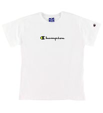 T-Shirt Champion Fashion - Blanc av. Logo T-Shirt Champion Fashion - Blanc av. Logo