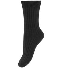Melton Socks - Rib - Black Melton Socks - Rib - Black