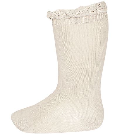Condor Knästrumpor m. Spetsar - Beige