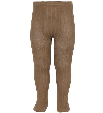 Condor Strumpfhosen - Rib - Tabak