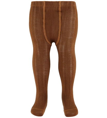 Condor Strumpfhosen - Wolle/Acryl - Rib - Terrakotta