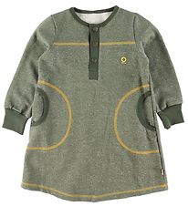 Katvig Kleid - Meliert Armygrün Katvig Kleid - Meliert Armygrün