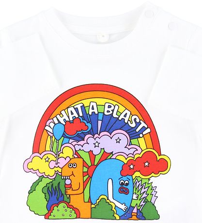 Stella McCartney Kids Long Sleeve Top - What A Blast - White