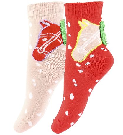 Stella McCartney Kids Socks - 2-pack - Red/Rose