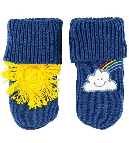 Stella McCartney Kids Votter/Babylue - Vær - Gul/Navy