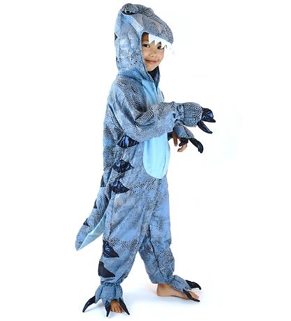 Den Goda Fen Costume - Dinosaur - Blue