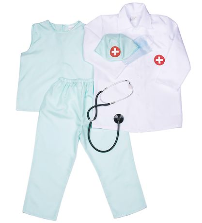 Den Goda Fen Costume - Doctors Set - White/Mint Den Goda Fen Costume - Doctors Set - White/Mint