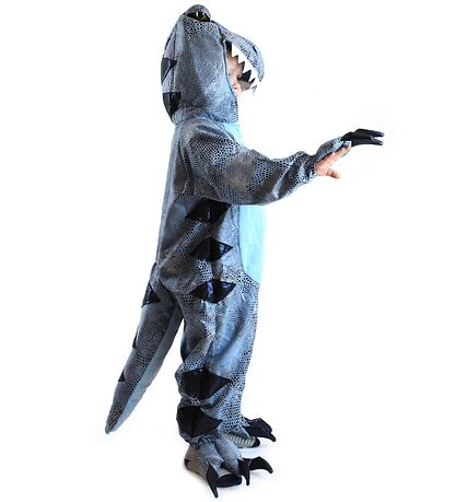 Den Goda Fen Costume - Dinosaur - Blue