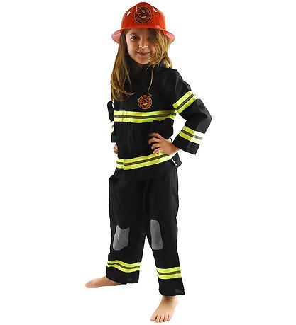 Den Goda Fen Kostymer - Brannmannssett - Svart Den Goda Fen Kostymer - Brannmannssett - Svart