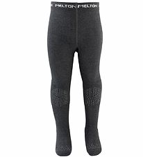 Melton Tights - Let' Go - Charcoal w. Anti-slip Melton Tights - Let' Go - Charcoal w. Anti-slip