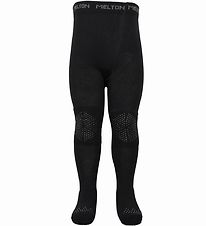 Melton Tights - Let's Go - Black w. Anti-slip Melton Tights - Let's Go - Black w. Anti-slip