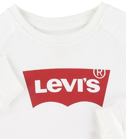 Levis Sweatshirt - Batwing - White w. Logo