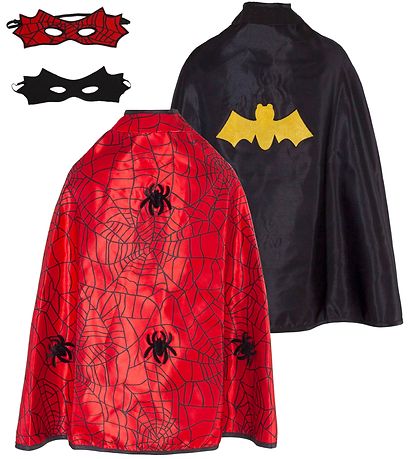 Great Pretenders Costume - Spiderman/Batman - Red/Black Great Pretenders Costume - Spiderman/Batman - Red/Black
