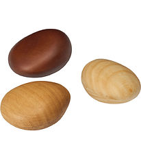 Ferm Living Rattlesnake Egg - Wood - 3 pcs - Multi