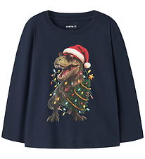 Name It Blouse - NmmVosmas - Navy Blazer/Dinosaur