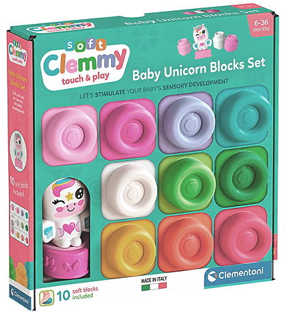Clemmy Sensory blocks 10 pcs - Unicorn