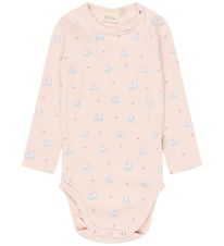 Petit Piao Bodysuit l/s - PpGrace - Mauve Chalk Ice Skate
