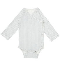 Cam Cam Bodysuit l/s - Wrap - Milla - Classic+ Stripes Blue