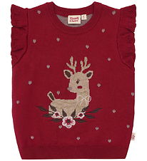 Hust and Claire Waistcoat - Knitted - HCEllie - Teaberry