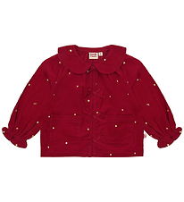 Hust and Claire Shirt - HCRoselyn - Teaberry w. Gold Dots
