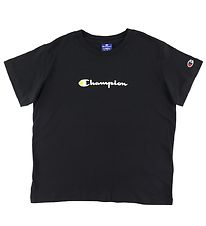 T-Shirt Champion Fashion - Noir av. Logo T-Shirt Champion Fashion - Noir av. Logo