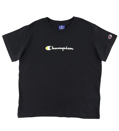 Champion Fashion T-shirt - Black w. logo Champion Fashion T-shirt - Black w. logo