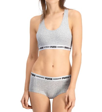 Puma Topp - Racerback - Gråmelerad Puma Topp - Racerback - Gråmelerad