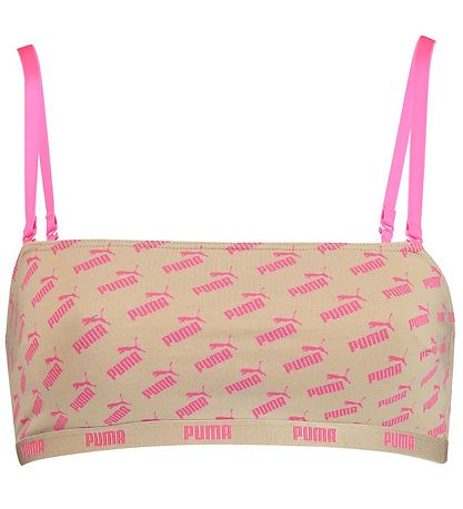 Puma Top - Bandeau - Beige w. Logo