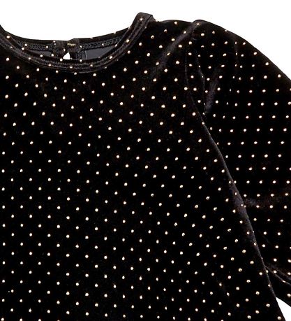 Petit by Sofie Schnoor Blouse - Velvet - Adrianne - Black w. Dot