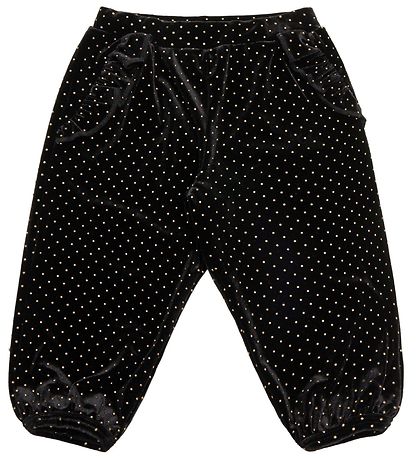 Petit by Sofie Schnoor Velvet Trousers - Holly - Black w. Dots Petit by Sofie Schnoor Velvet Trousers - Holly - Black w. Dots