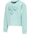 Hummel Sweatshirt - Cropped - hmlCinco - Turquoise