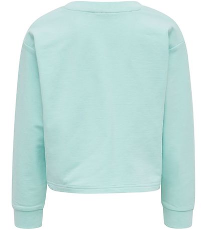 Hummel Sweatshirt - Cropped - hmlCinco - Turquoise Hummel Sweatshirt - Cropped - hmlCinco - Turquoise