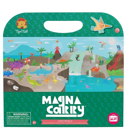 Tiger Tribe Segulbók - Magna Carry - Dino World