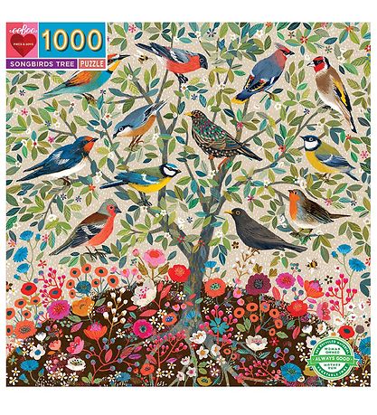 Eeboo Puzzle - 1000 Pieces - Songbirds Tree Eeboo Puzzle - 1000 Pieces - Songbirds Tree